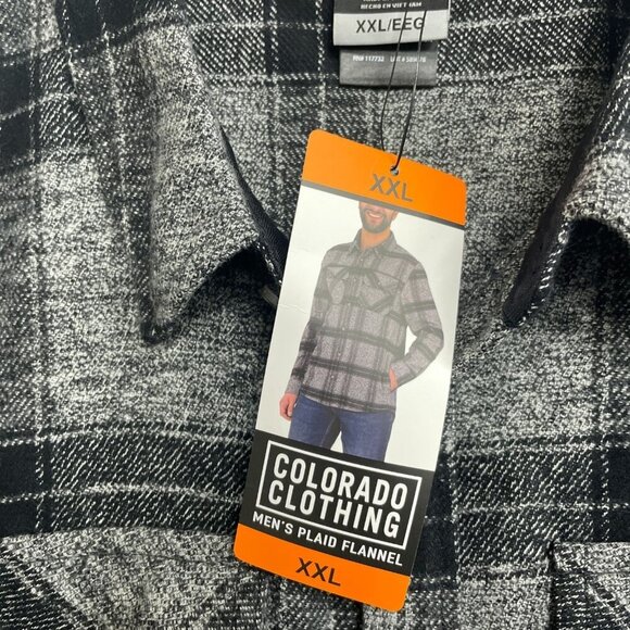 NEW Colorado Clothing Men's XXL Plaid Flannel Shirt Jacket Plaid - Picture 8 of 10